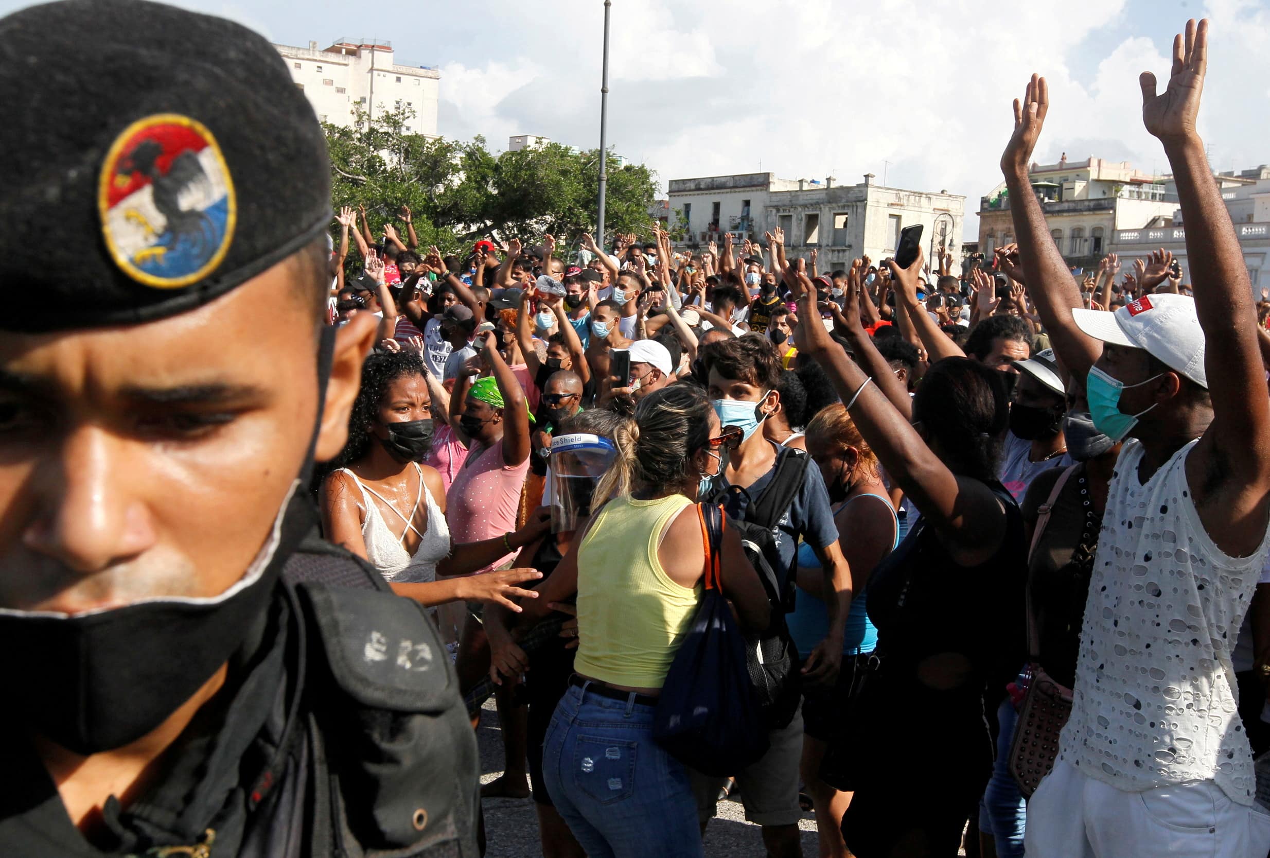 Manifestaciones en Cuba: 