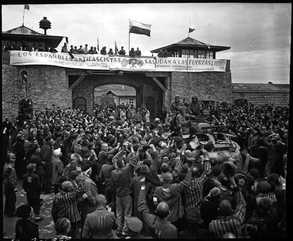 liberated prisoners in the mauthausen concentration camp near linz austria 0a1dc2 1024 e