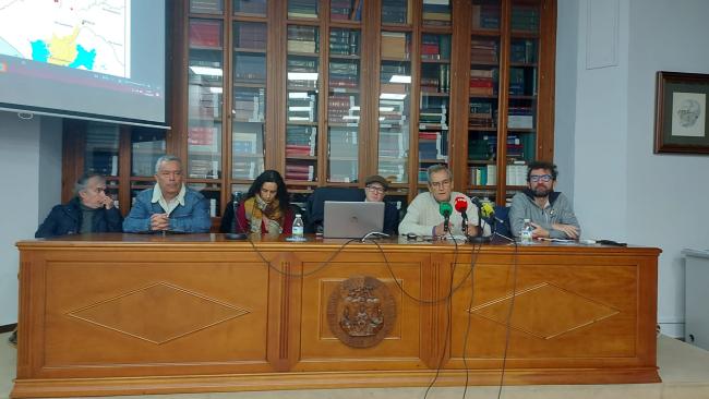 Rueda de prensa de la presentación del informe. 